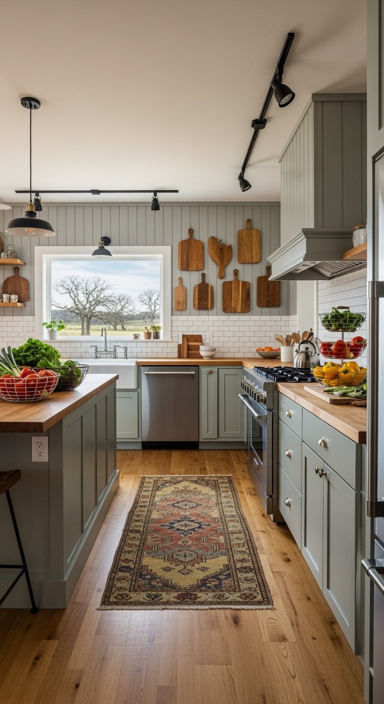 board and batten kitchen makeover