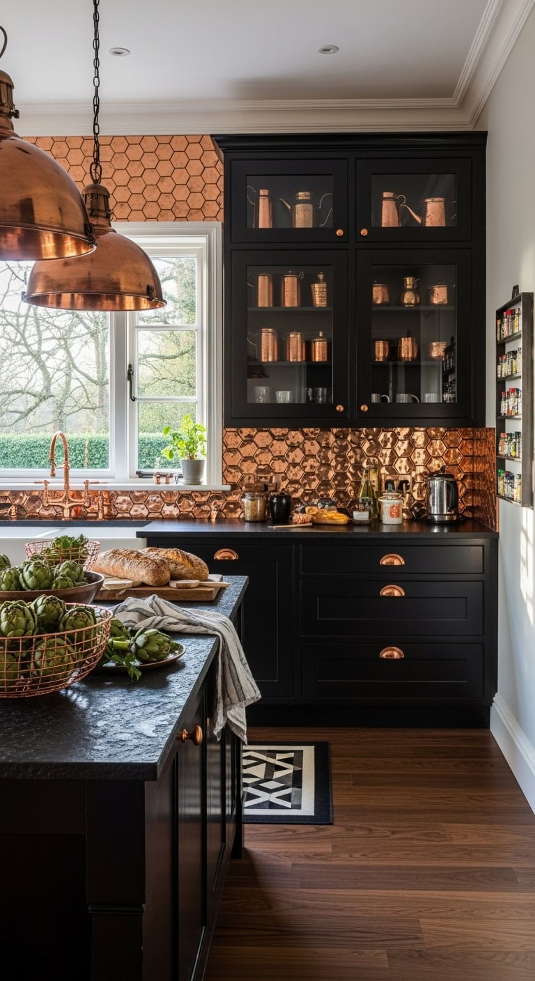 bold black copper maximalism