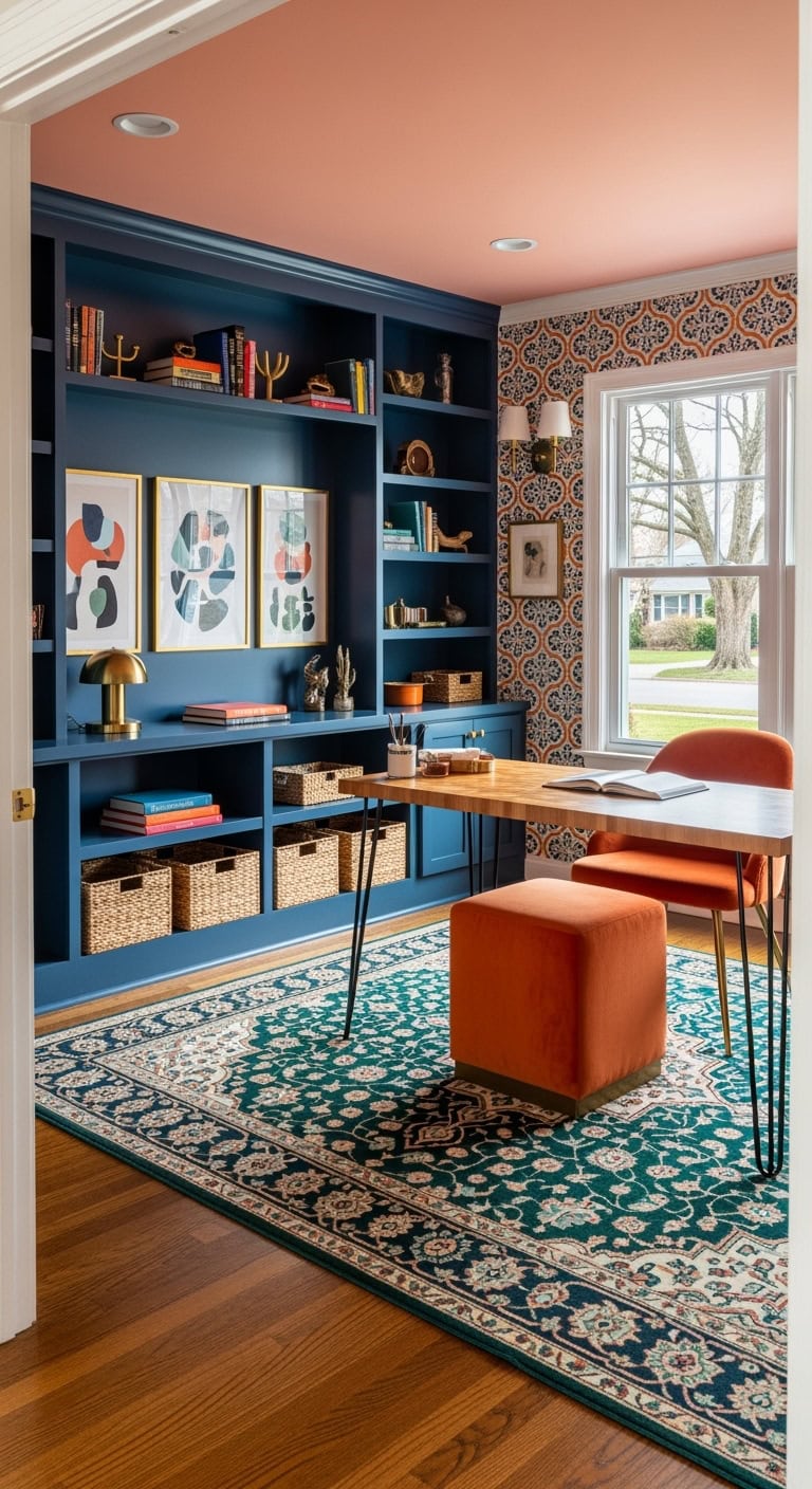 bold eclectic curated workspace