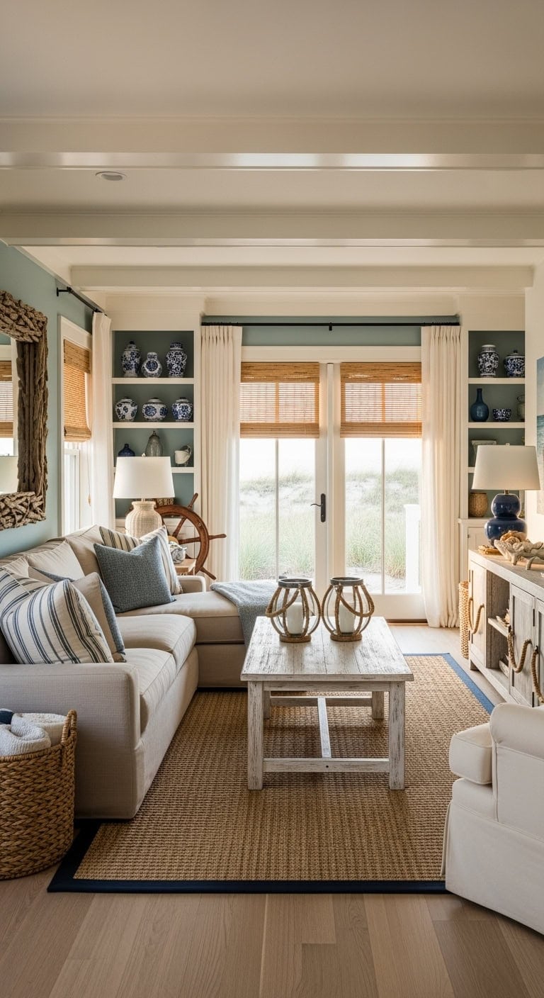 breezy coastal beige livingroom