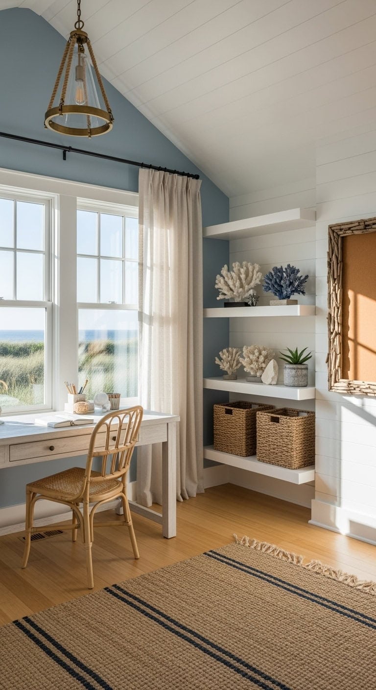 breezy coastal natural workspace