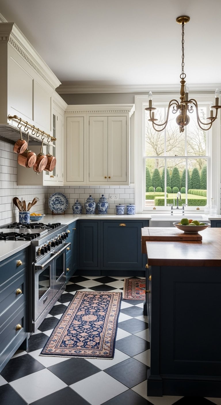 bridgerton inspired georgian kitchen