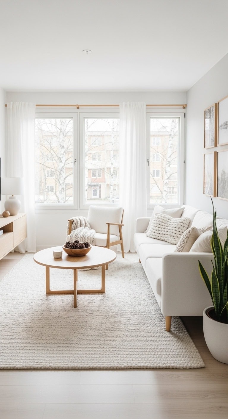 bright scandinavian calm with wood