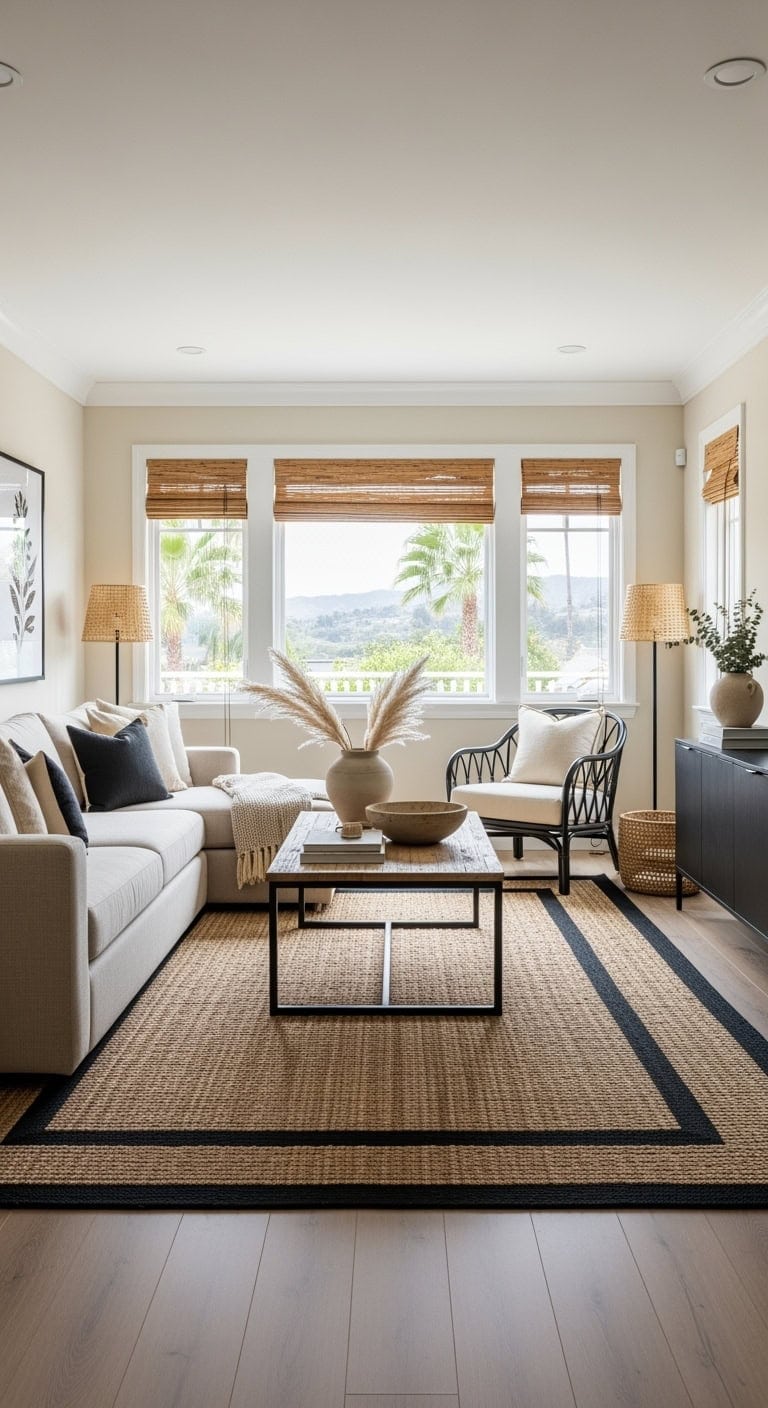 california casual jute and black