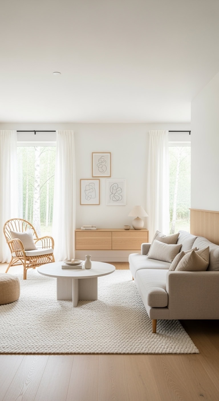 calm scandinavian beige minimalism