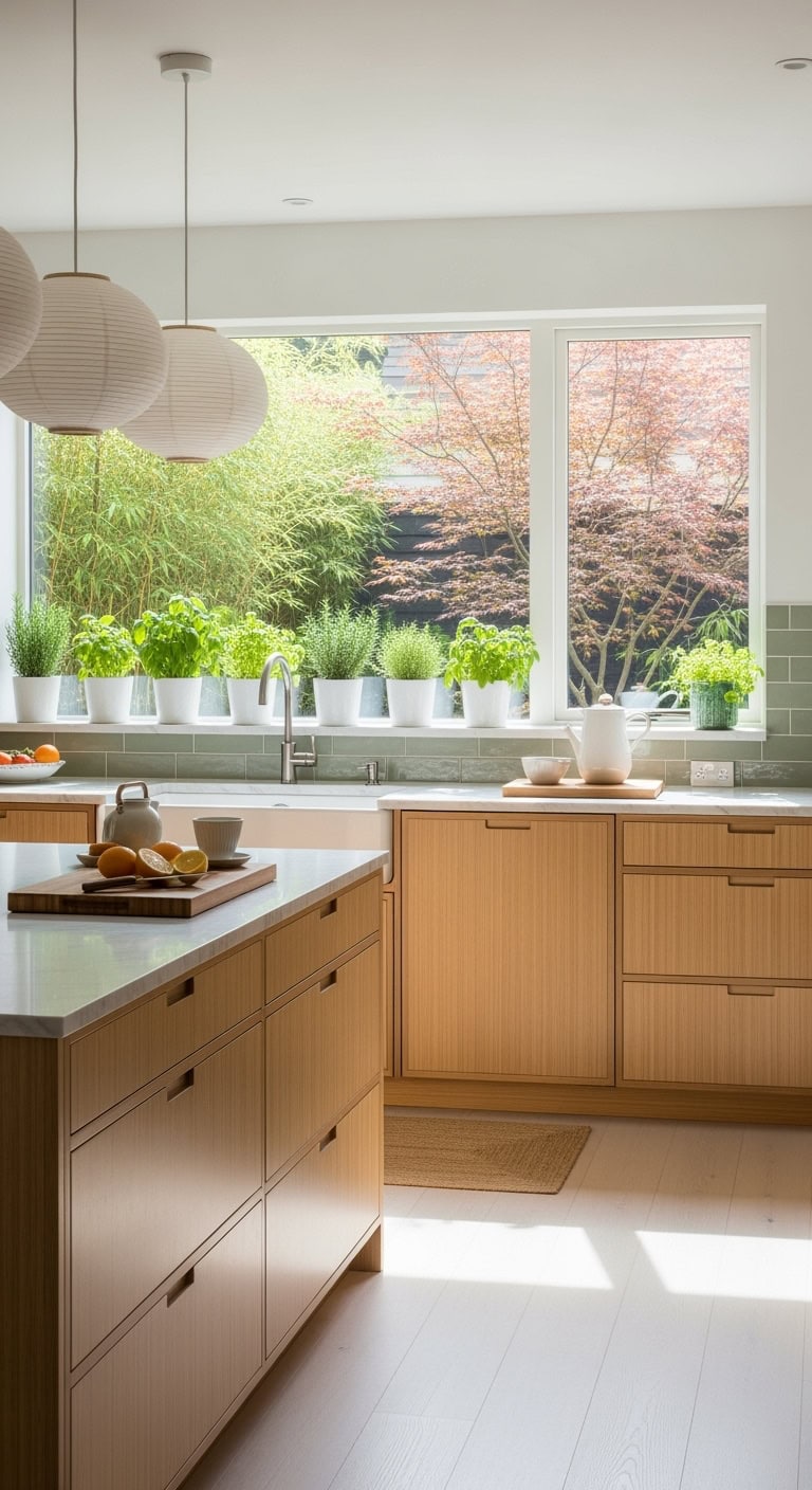 calming herb focused natural kitchen