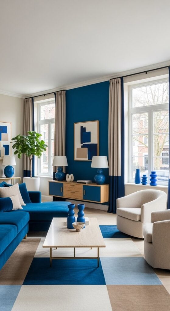 23 Blue And Beige Living Room Designs Worth Copying
