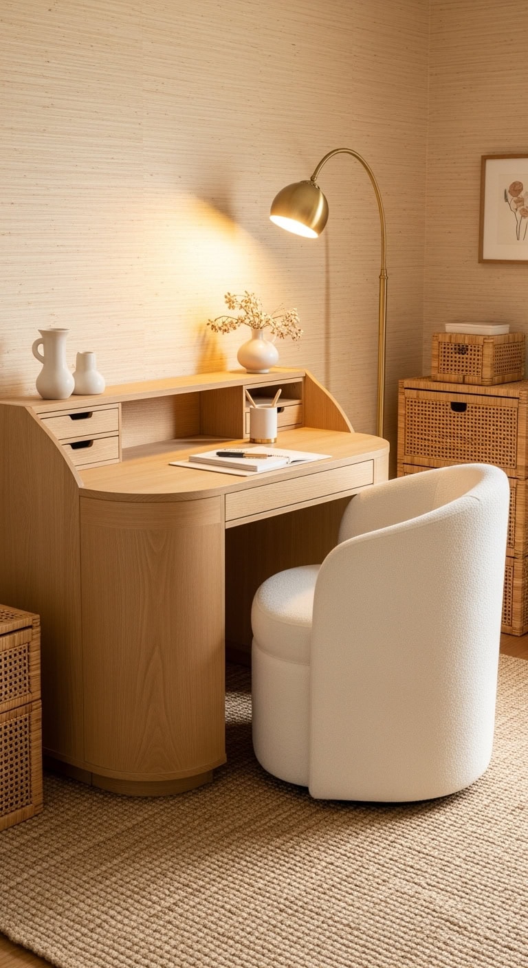 chic feminine home office