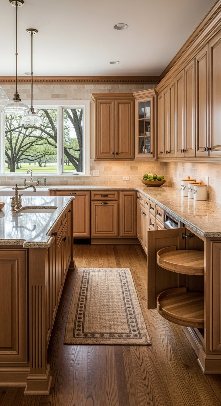 classic warm maple kitchen