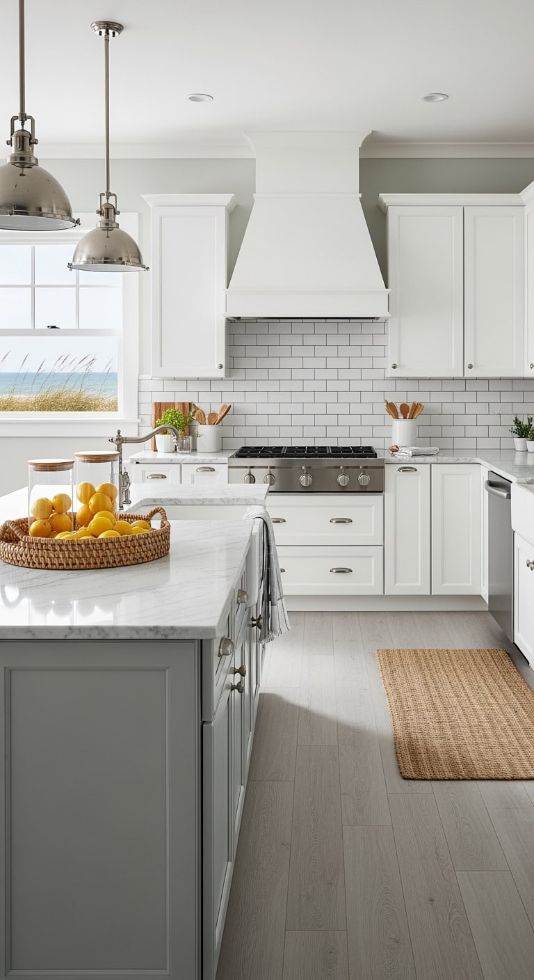 classic white subway kitchen