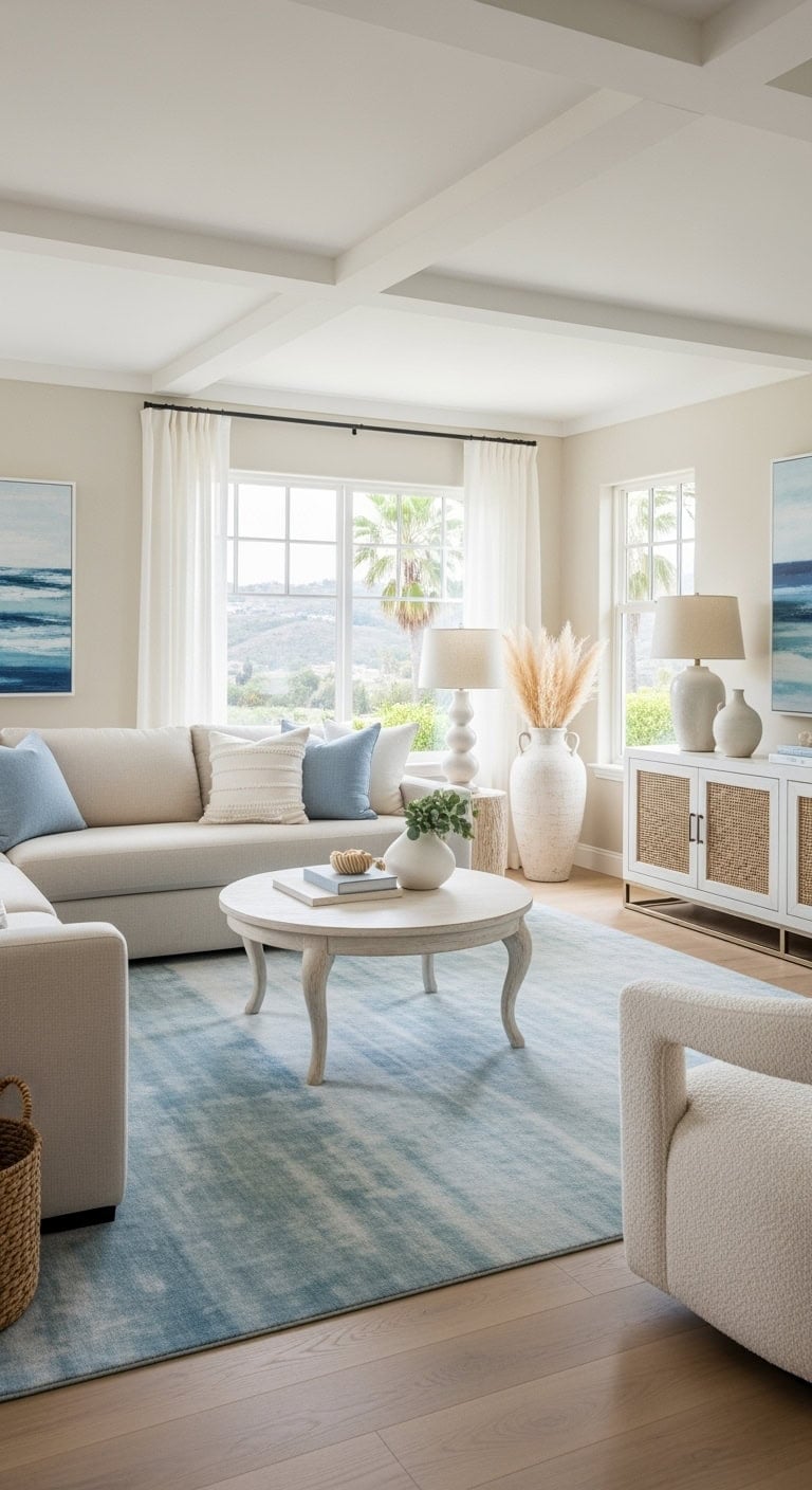 coastal inspired light blue watercolor