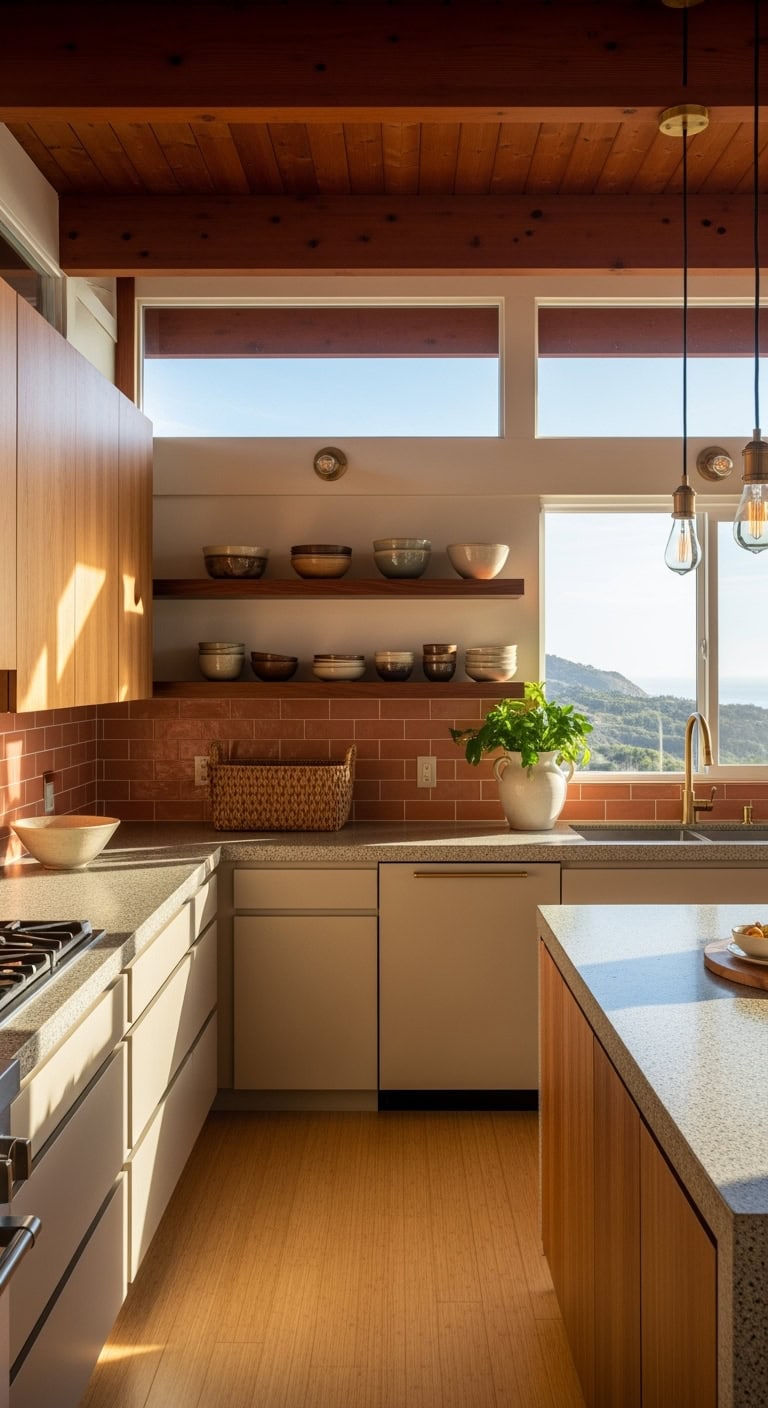 coastal modern warm wood