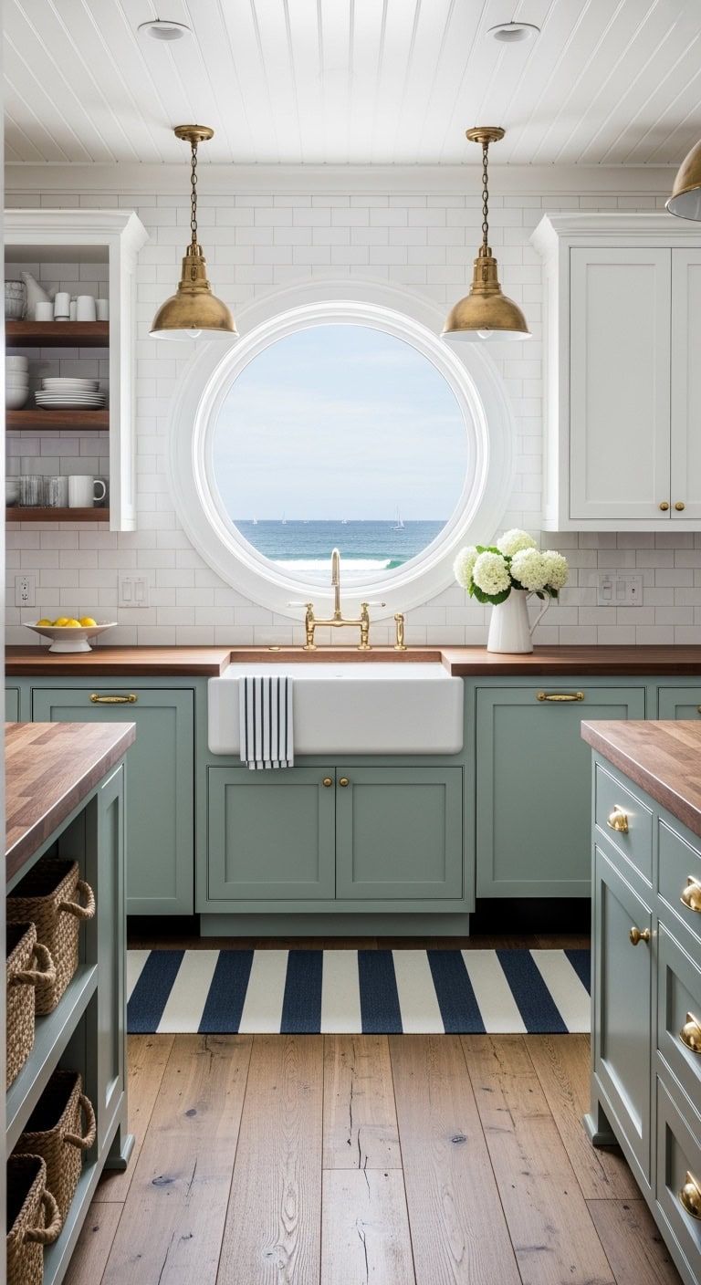 coastal porthole kitchen charm