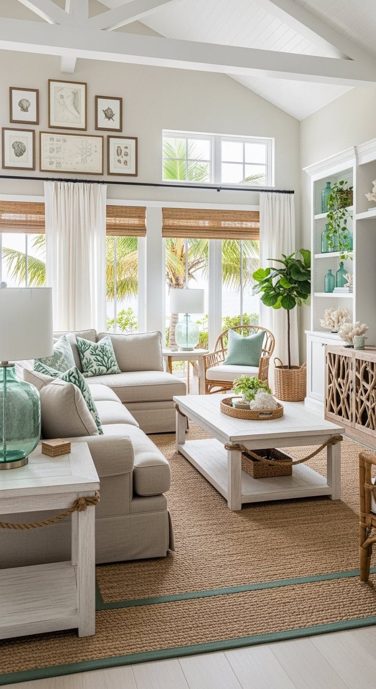 coastal seafoam sandy chic
