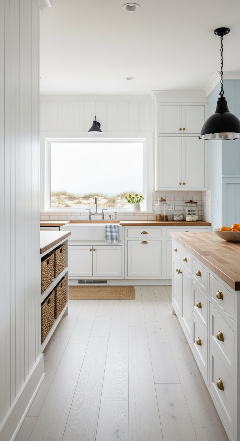 coastal shiplap kitchen makeover