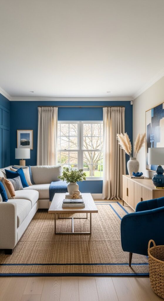 23 Blue And Beige Living Room Designs Worth Copying