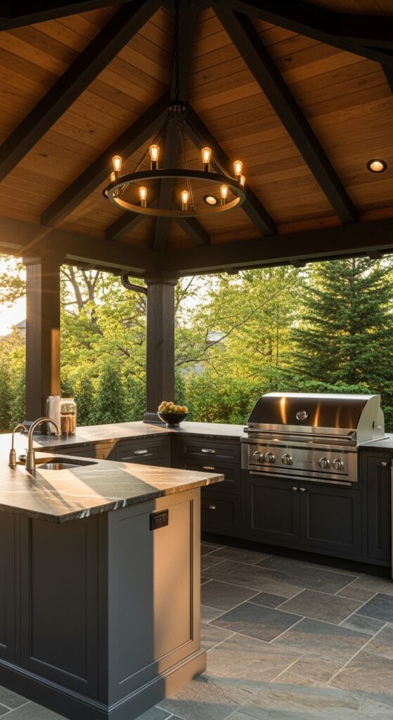 22 Modern Outdoor Kitchen Design That Extend Living