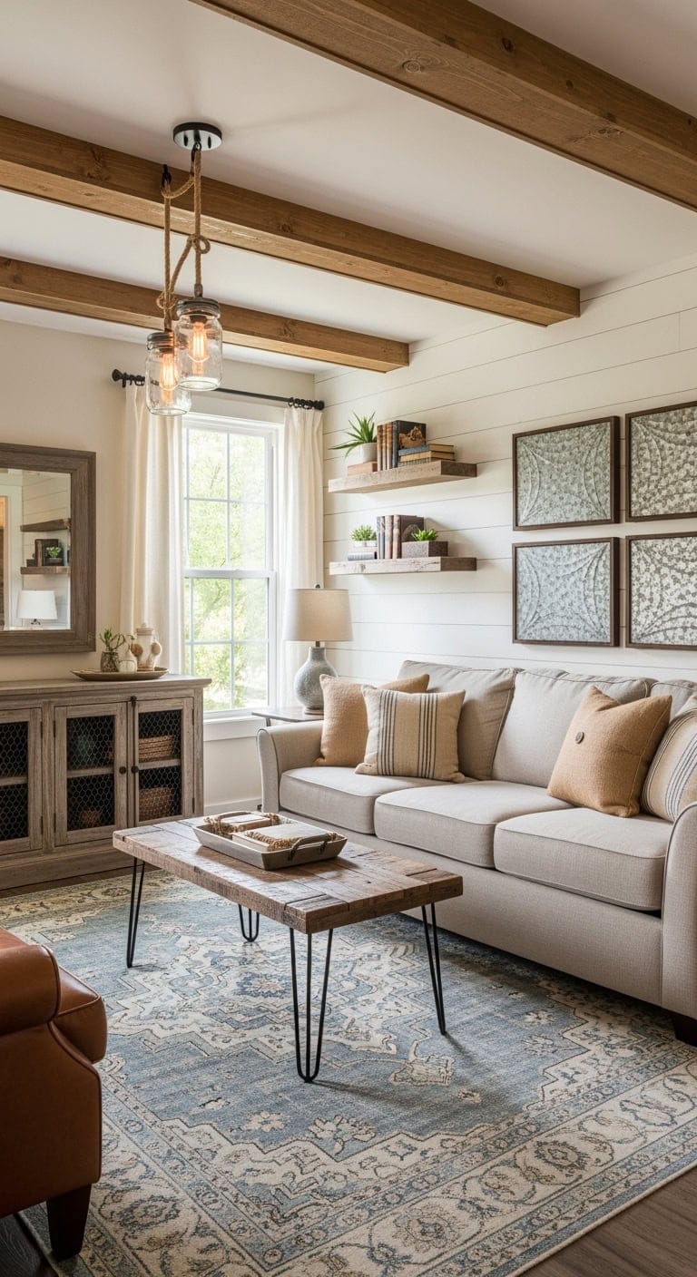 cozy reclaimed wood farmhouse