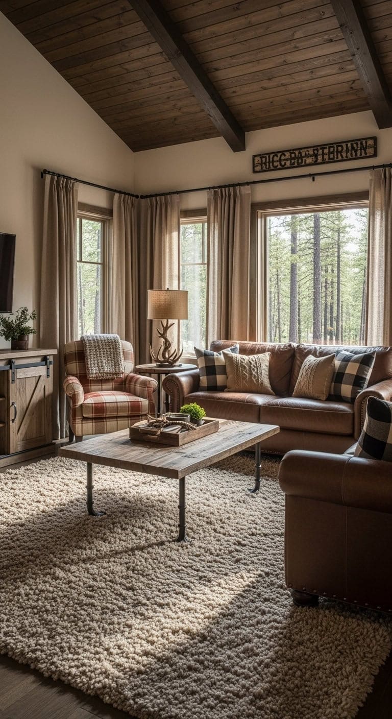 cozy rustic cabin living