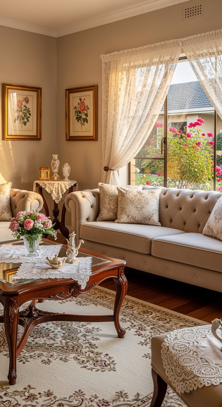 cozy warm beige living room
