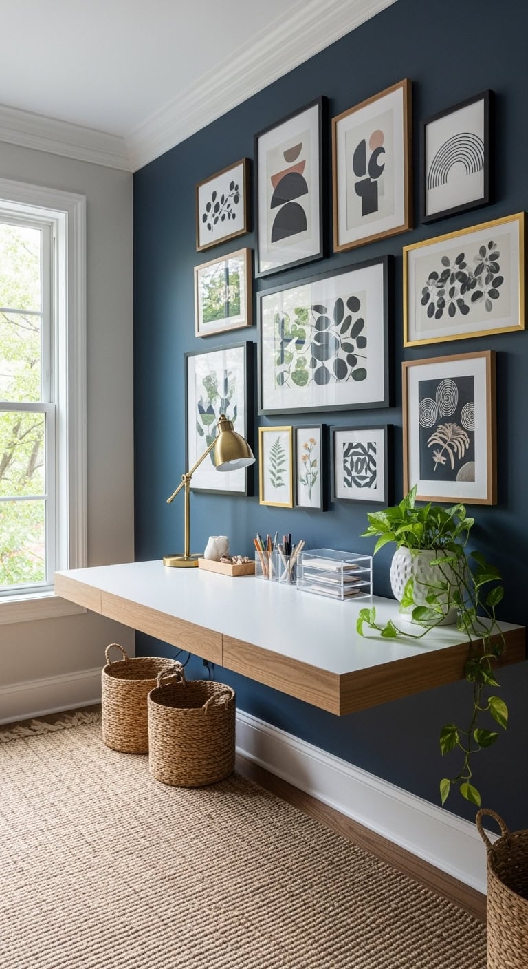 curated gallery style productive workspace