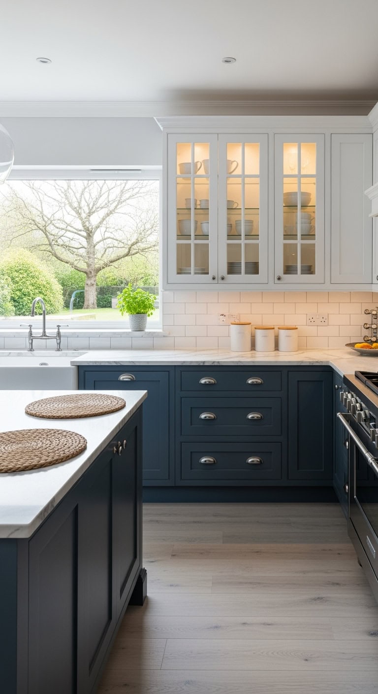 curated glass front display cabinets