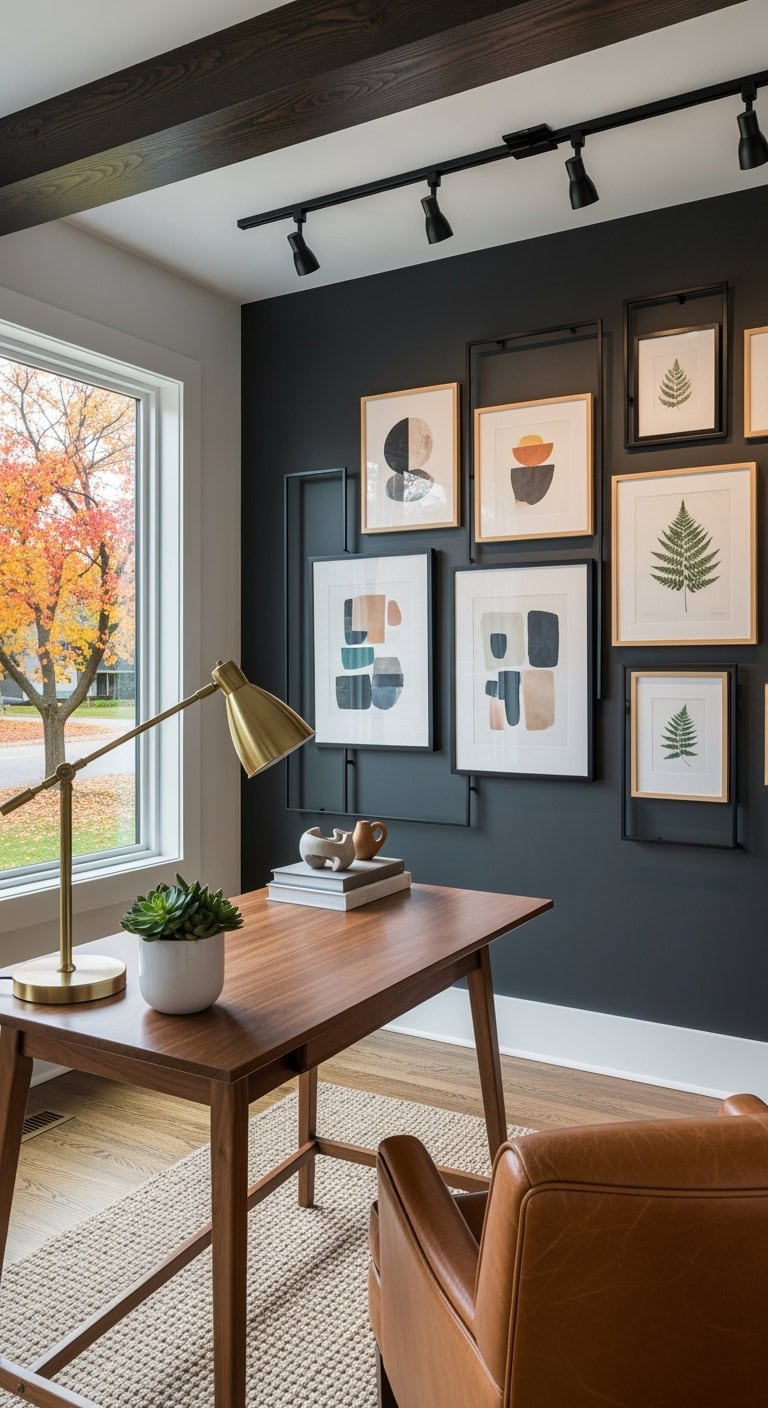 curated professional gallery wall