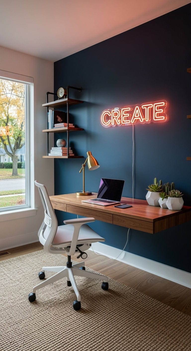 custom led neon office ambiance