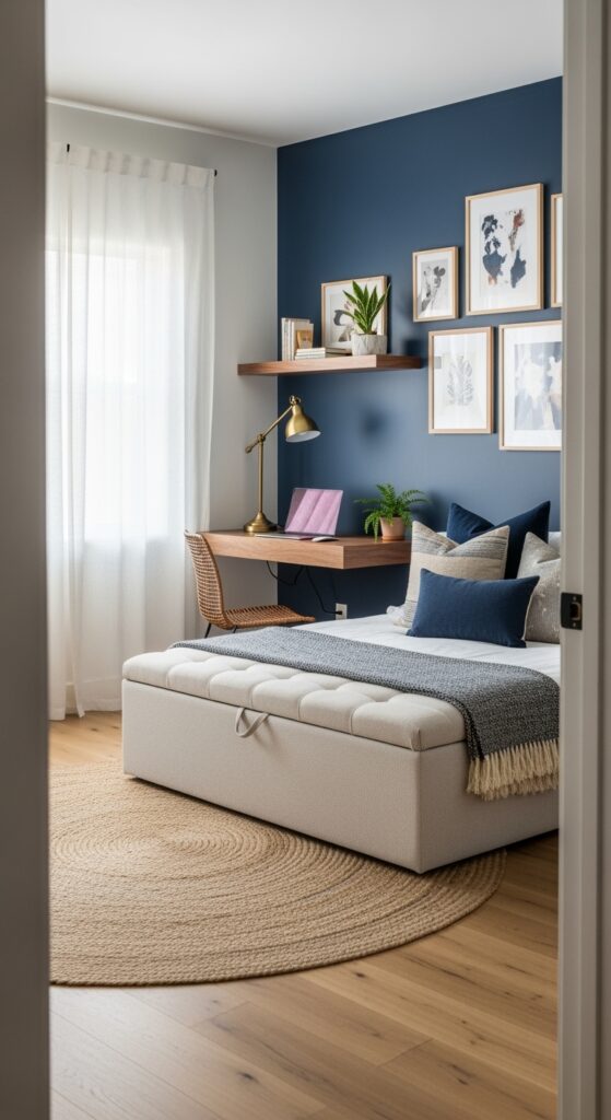 22 Stylish Guestroom Home Office Designs