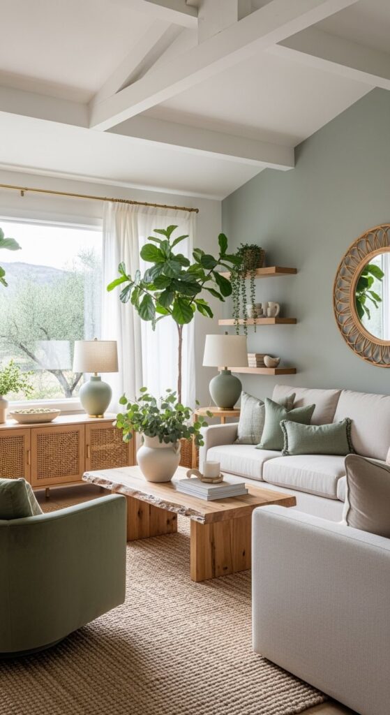 23 Green And Beige Living Room Designs Worth Copying