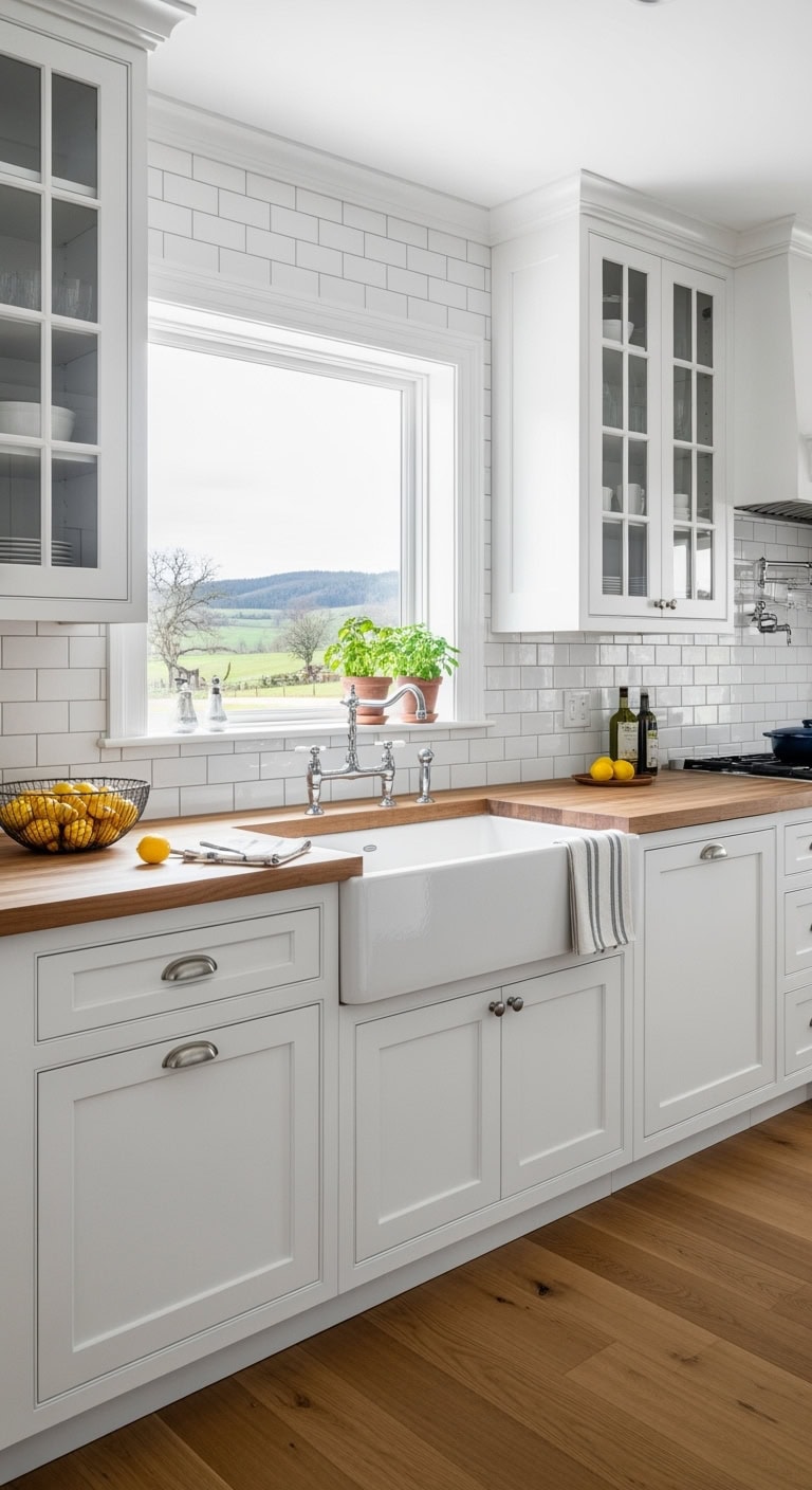 farmhouse apron front kitchen glamour