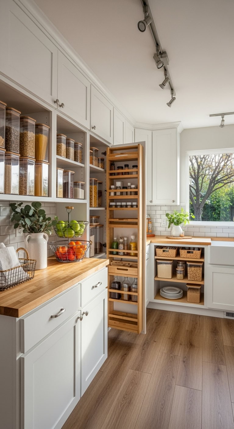 floor to ceiling curated pantry