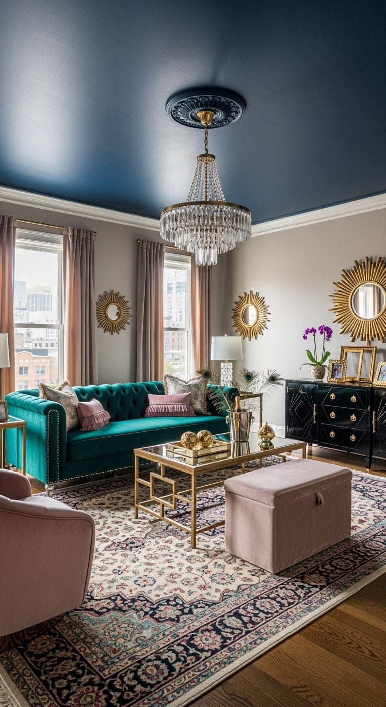 glamorous luxe storage focused design