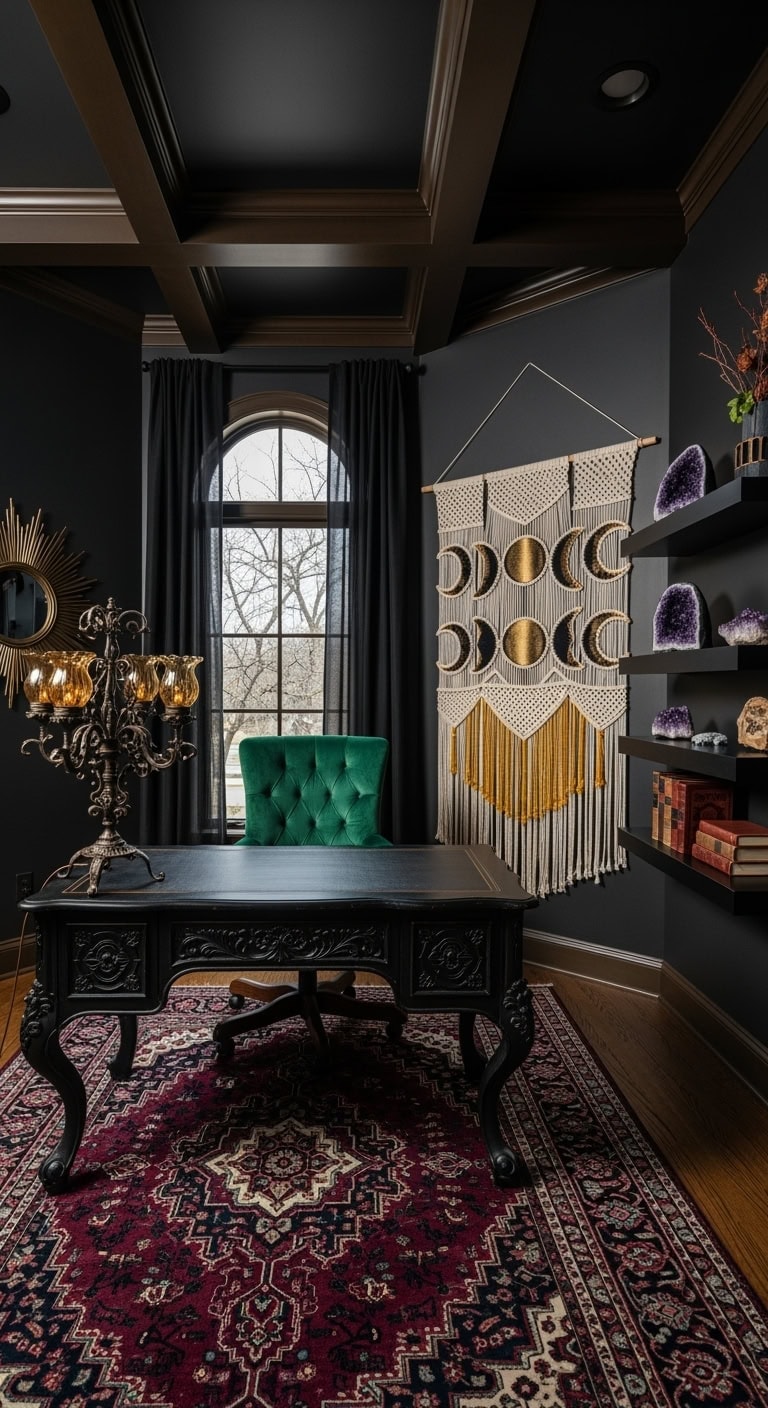 gothic vintage dark study