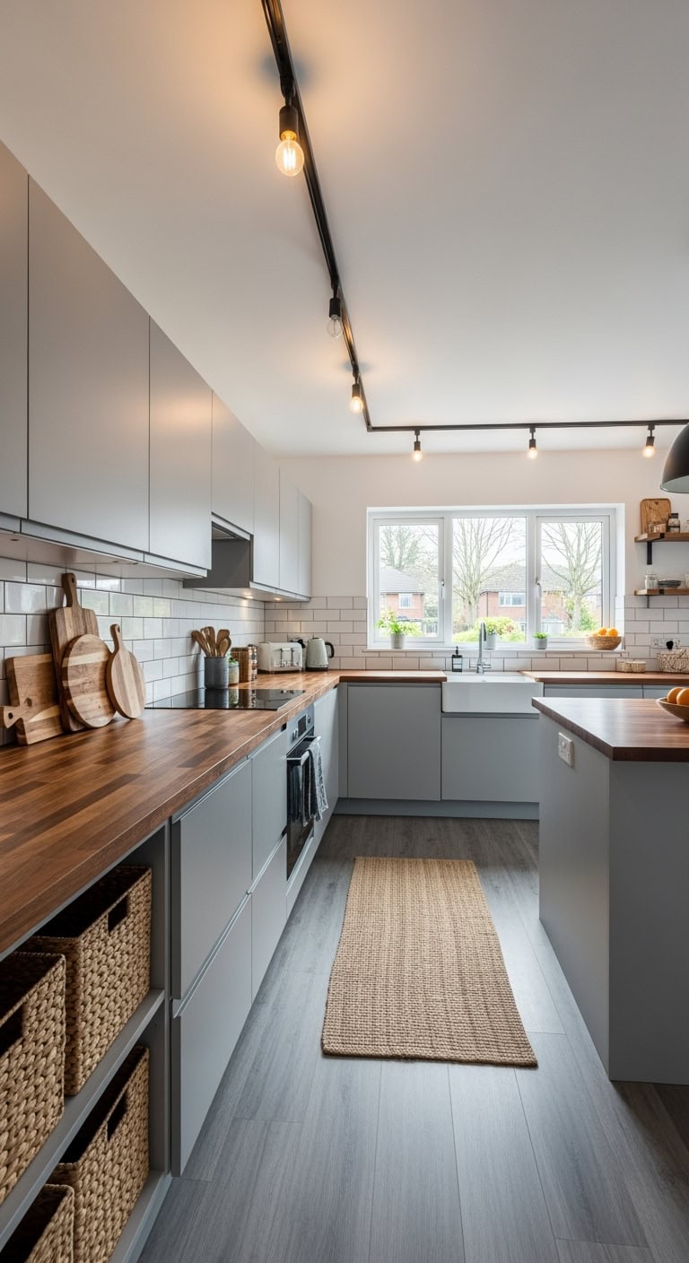 grey laminate with wood