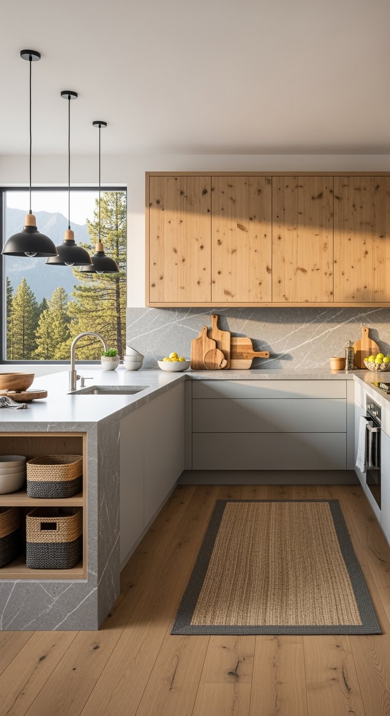 grey stone pine warmth