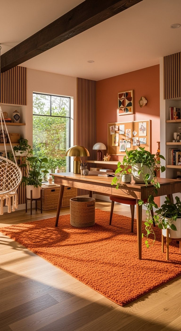 groovy 70s warm workspace