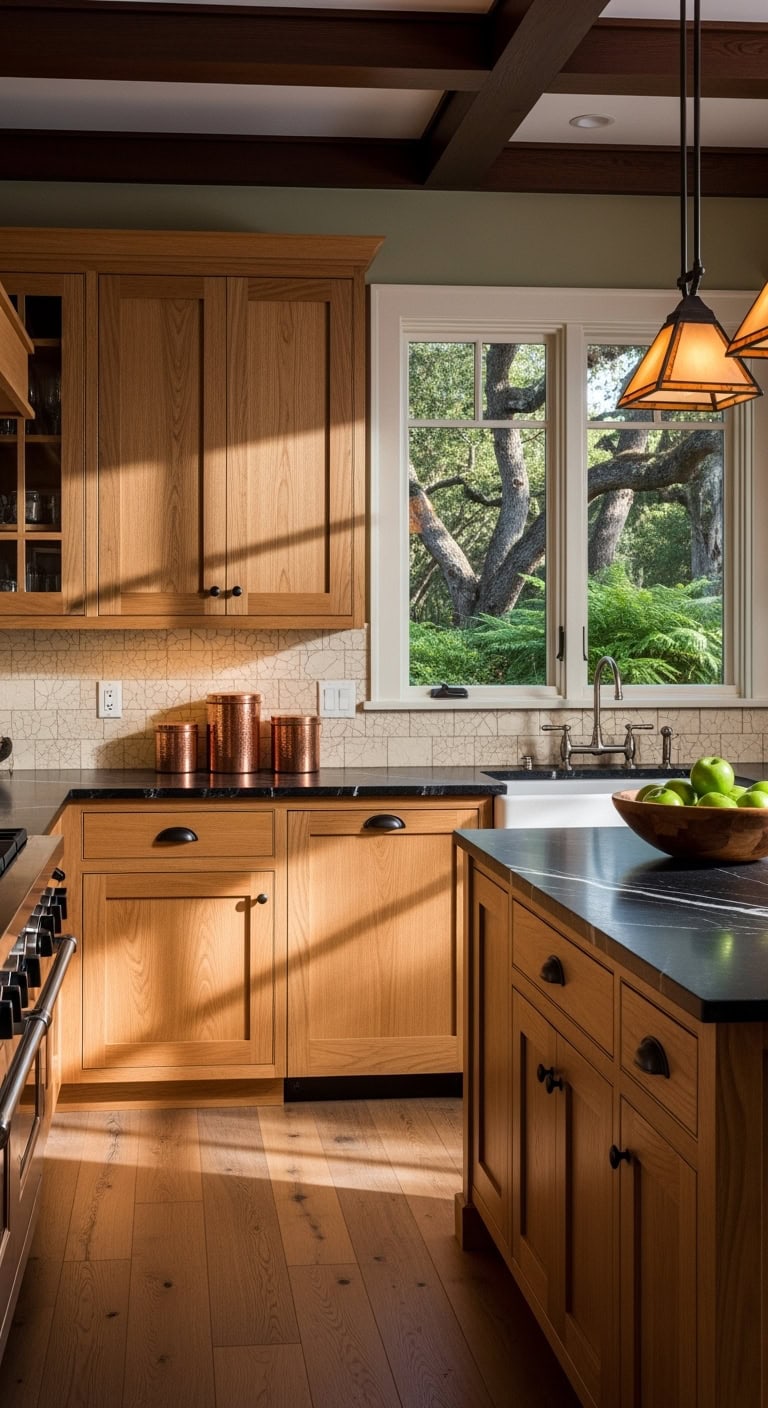 handcrafted inset alder kitchen
