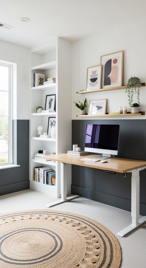 23 Home Office Background Wall Designs