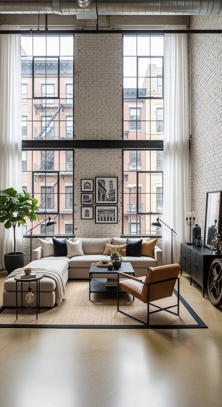 industrial chic loft styling
