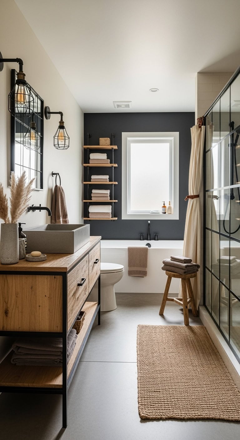 industrial cream and brown sanctuary