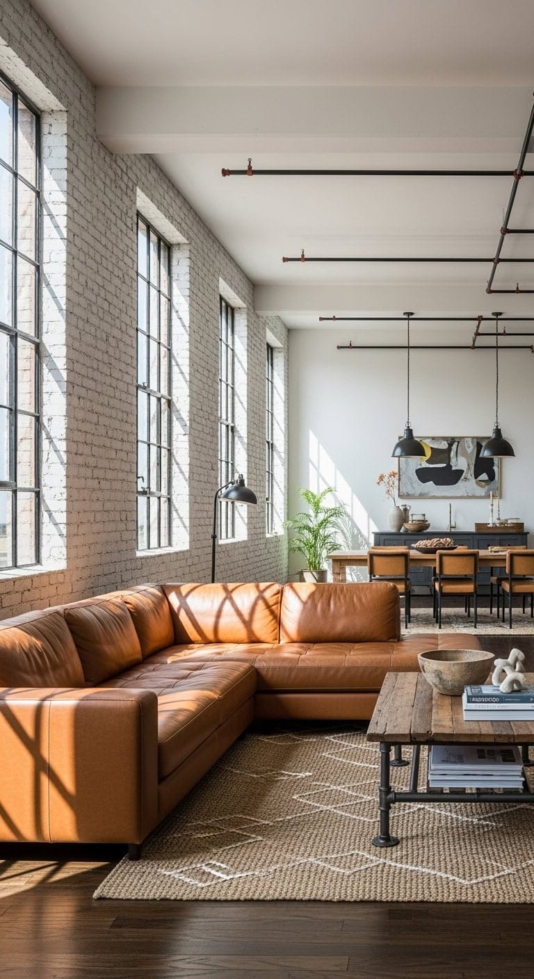 industrial exposed brick chic