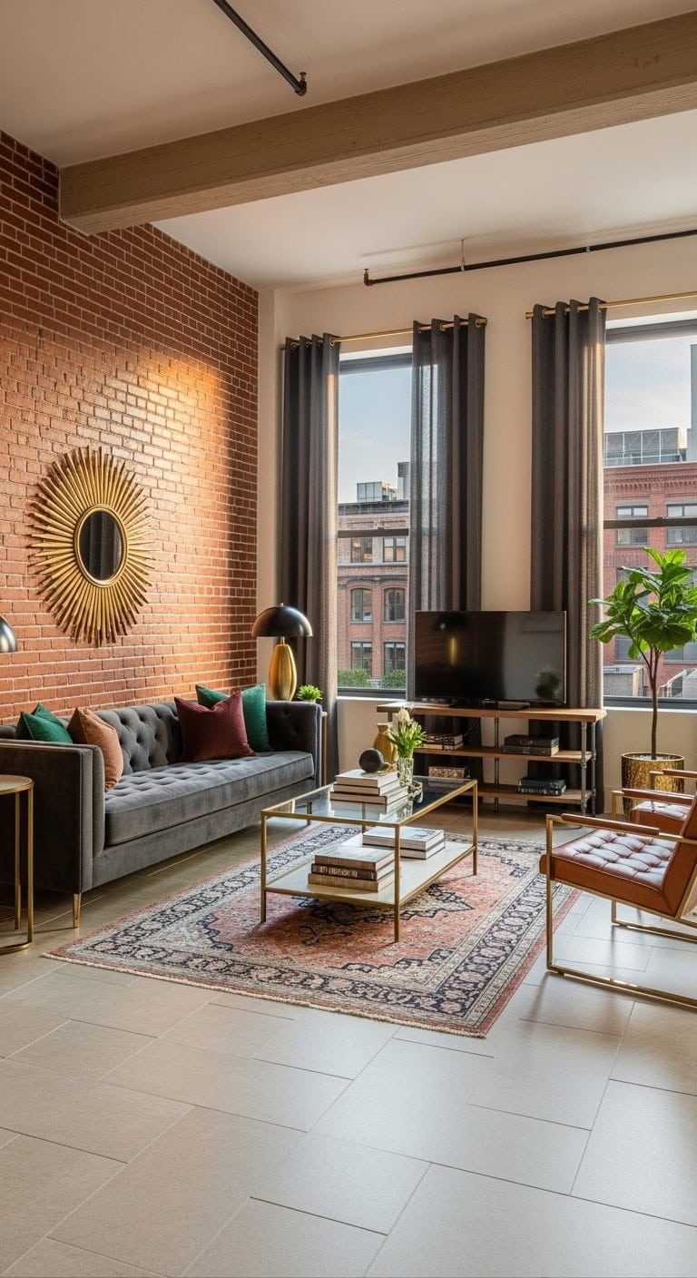 industrial glam loft aesthetic