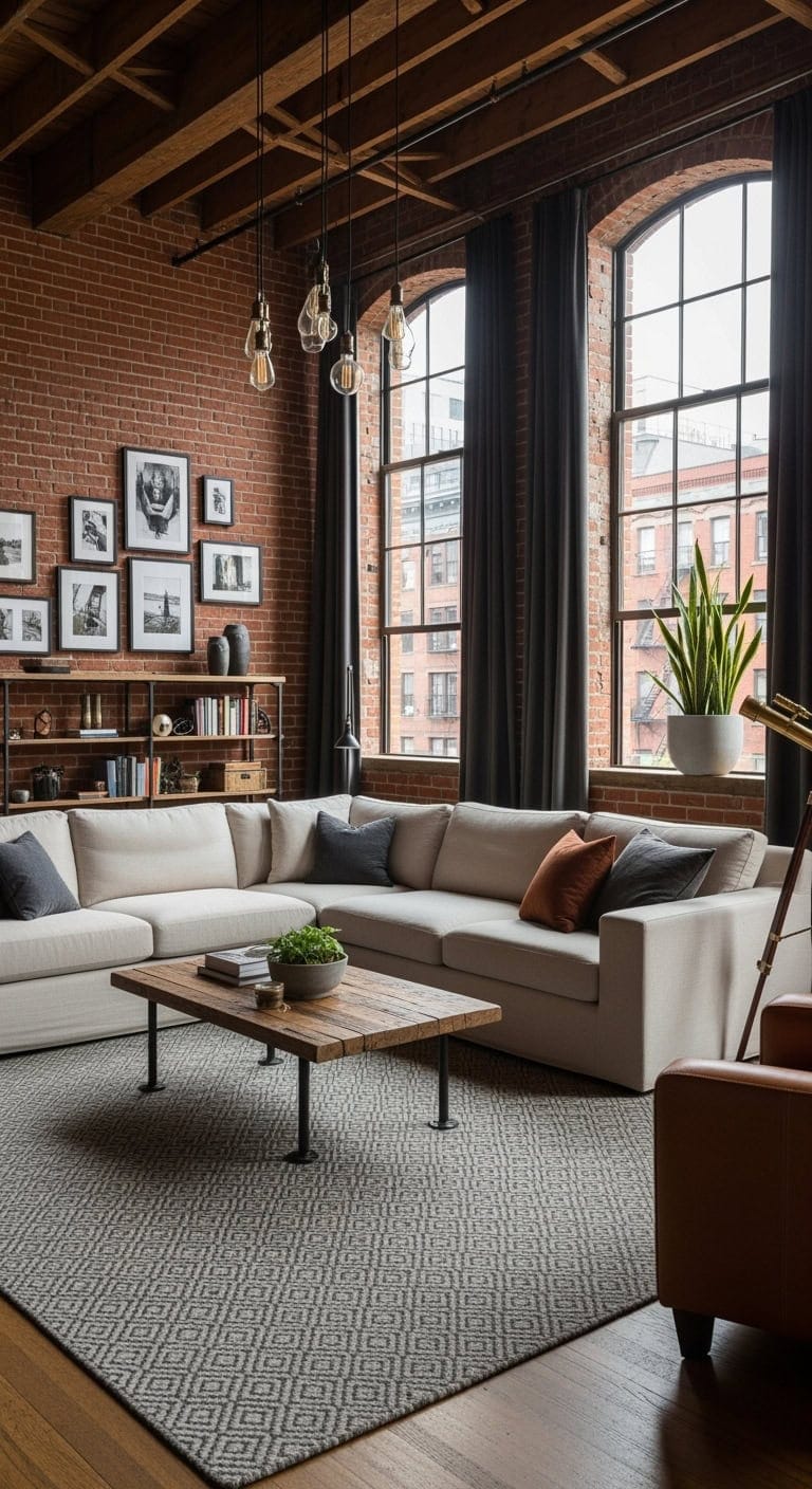 industrial loft cozy neutral textures