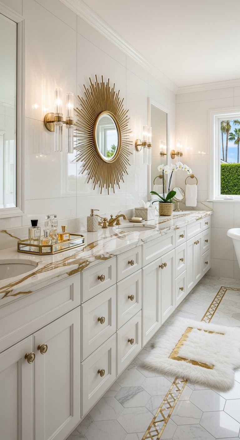 ivory lacquered hollywood glamour