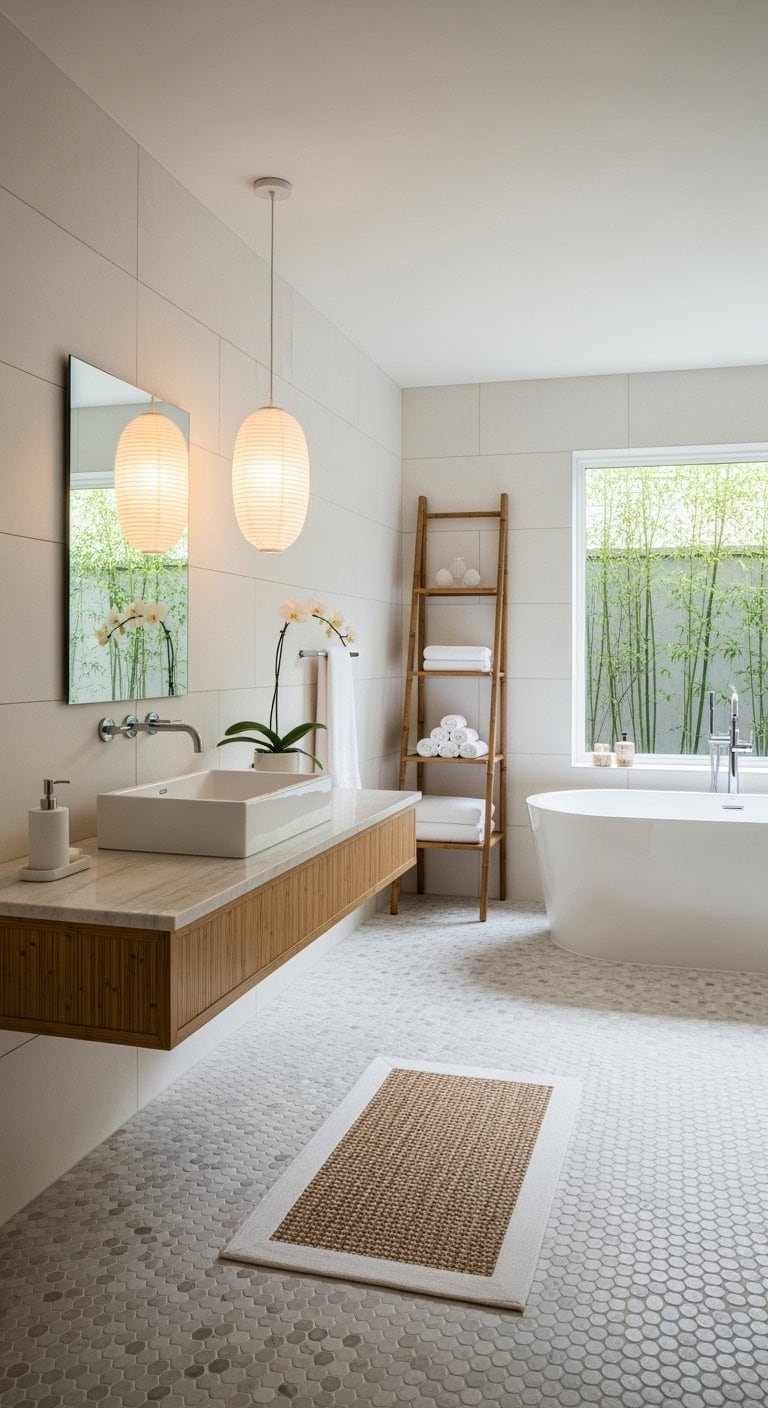 ivory pebble bamboo spa