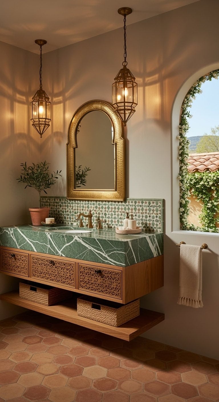 jade marble moroccan tiles