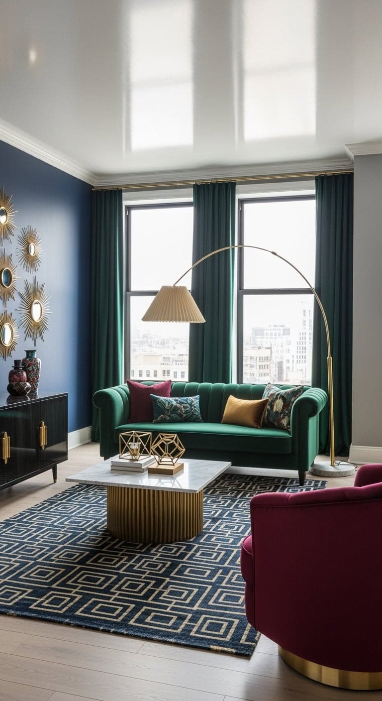 jewel toned art deco makeover