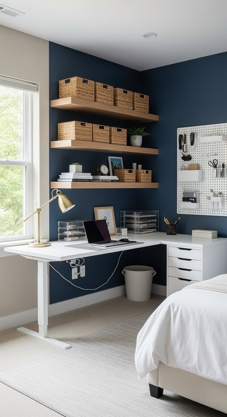 l shaped corner productivity setup