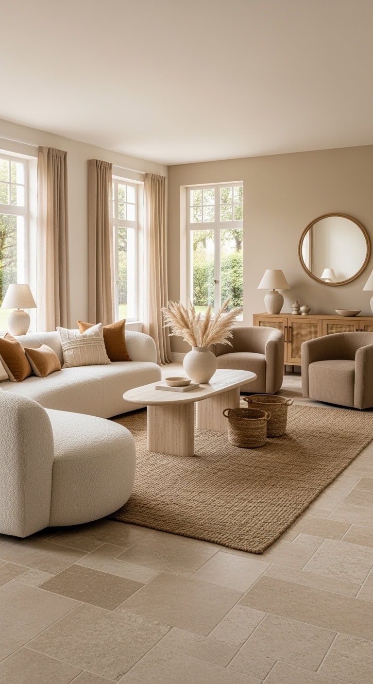 layered beige textured elegance